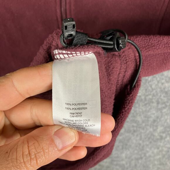 Bass Pro Shops Jacket Mens Size XL Maroon Full Zip Fleece Outdoor Casual Warm - Picture 5 of 8